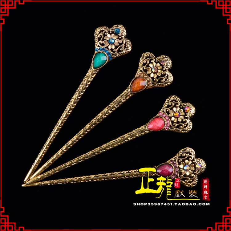 潮州头饰老旦青衣员外夫人簪子 老旦发簪