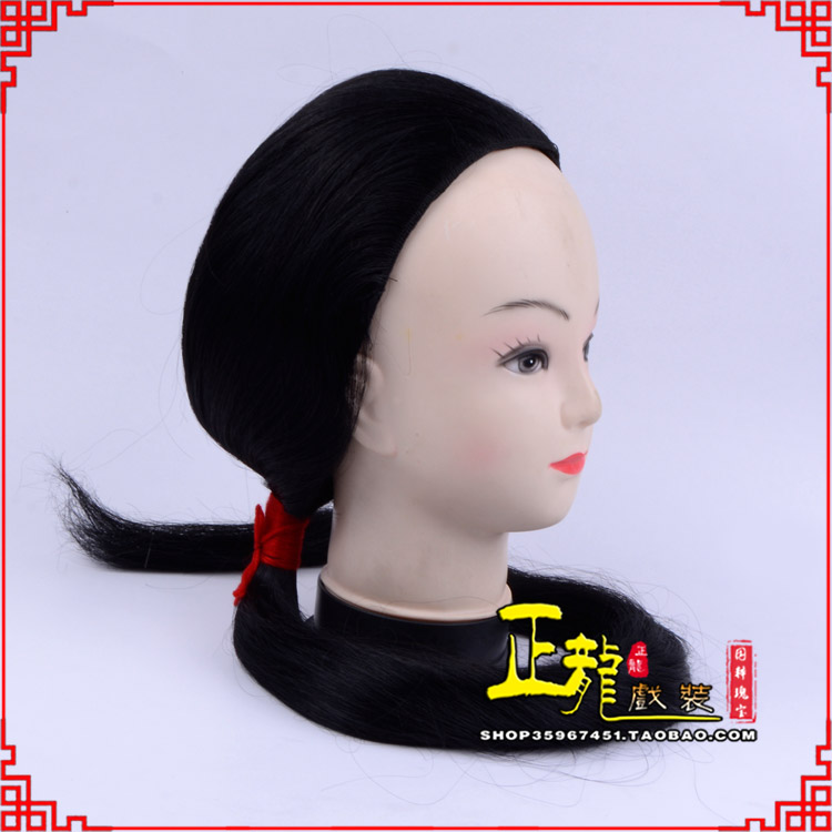 潮州古装影视演出头套花旦假发 真发古装发