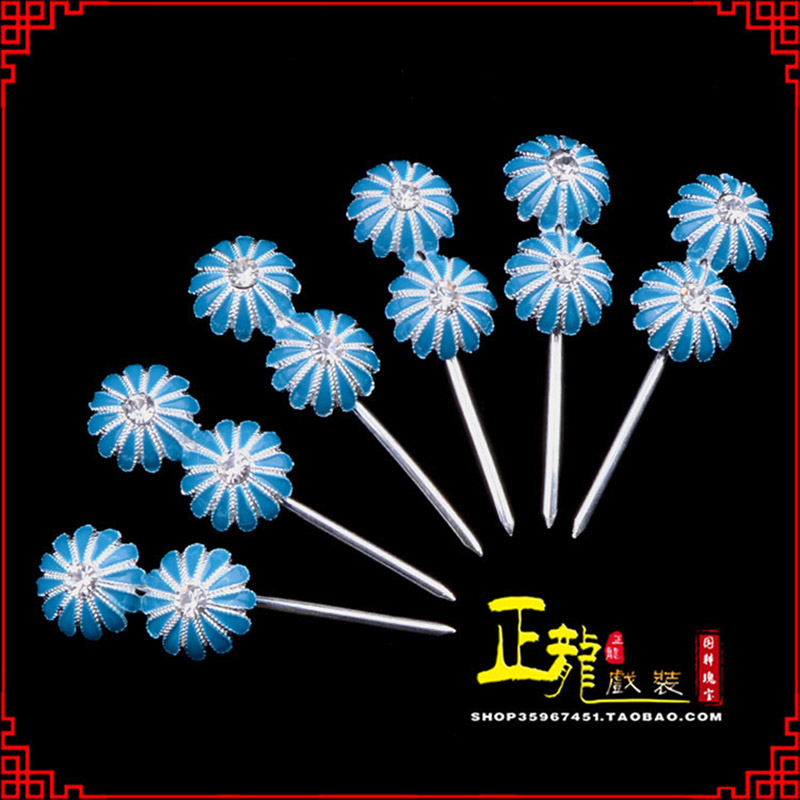 潮州头面泡子旦角化妆头饰 仿点绸泡子